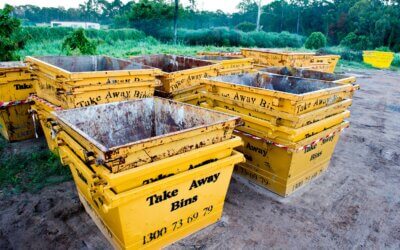 Skip Bin for Soil Loading and Unloading Tips