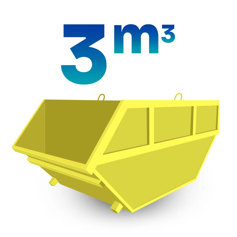 3 Cubic Metre Bin with Door